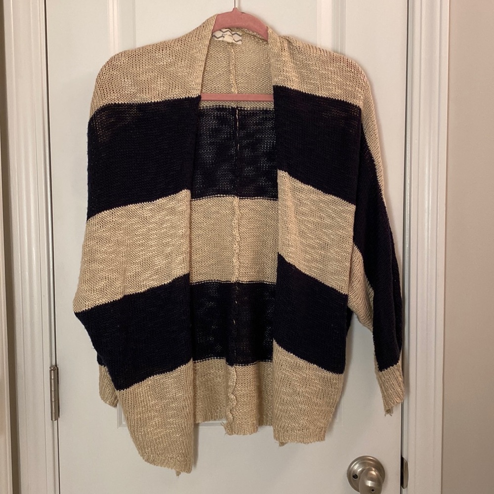 Stripped Cartigan - Womens Small